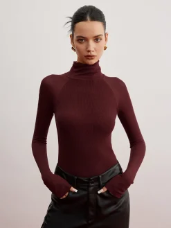Sheer Sleeve Skinny Sweater
