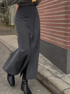 She's Effortless Slit Maxi Skirt