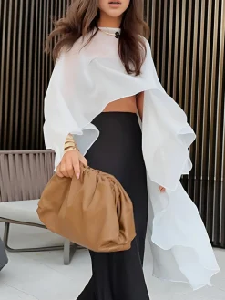 Shift Chiffon Asymmetrical Cover Up