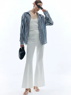 Shift Stripe Turndown Collar Shirt