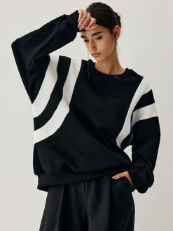 Side Panel Oversized Sweatshirt