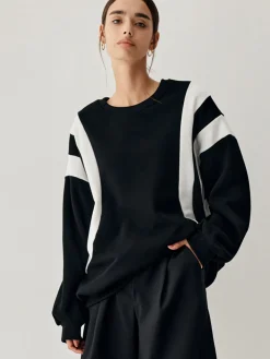 Side Panel Oversized Sweatshirt