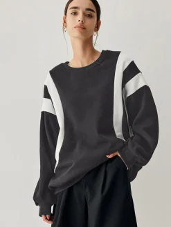 Side Panel Oversized Sweatshirt