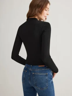 Side Split Jersey Top