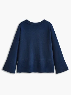 Side Split Oversized Pullover Sweater