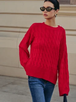 Side Split Twist Sweater