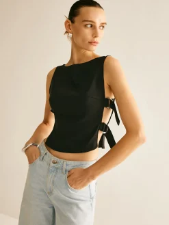 Side-Buckle Sexy Crop Tank Top
