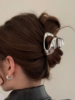Silver Effect Hair Claw