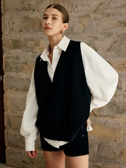 Single Piece Plain Sweater Vest