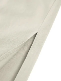 Sleeveless Button-Down Collar Tie Back Skirt Set