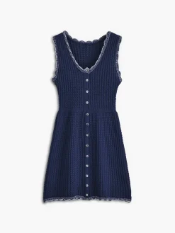 Sleeveless Knitted Short Dress