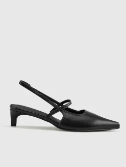 Slingback Kitten Heel Pumps
