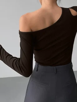 Slinky Cutout Knit Top