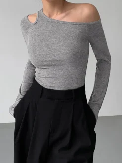 Slinky Cutout Knit Top