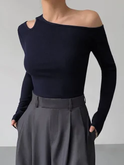 Slinky Cutout Knit Top