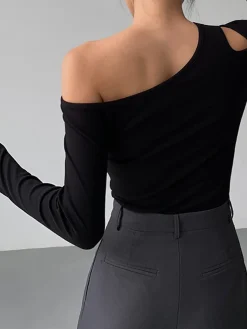 Slinky Cutout Knit Top