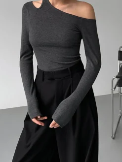 Slinky Cutout Knit Top
