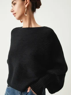 Slouchy Oversized Rib Crop Sweater