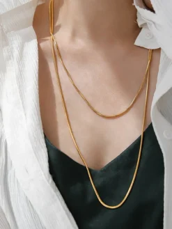 Snake Chain Layered Necklace