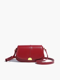 Soft Buckle Glossy Crossbody Bag