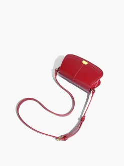 Soft Buckle Glossy Crossbody Bag
