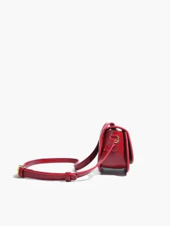 Soft Buckle Glossy Crossbody Bag