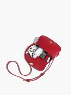 Soft Buckle Glossy Crossbody Bag