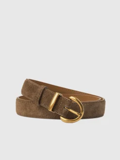Soft-Buckle Leather Belt