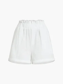 Solid Cotton Ruffle Short Sets