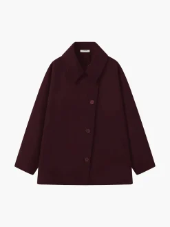 Solid Oversized Pocket Button Coat