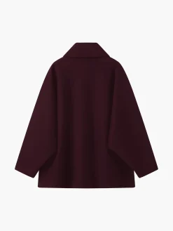 Solid Oversized Pocket Button Coat