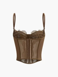 Spaghetti Strap Lace Corset