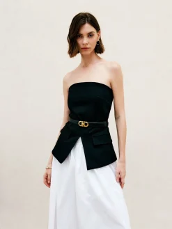 Split Tube Top Without Belt