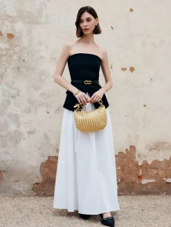 Split Tube Top Without Belt