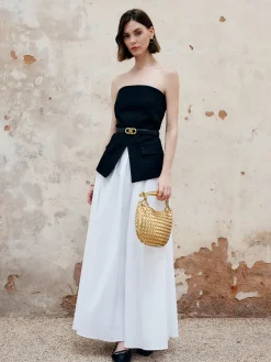 Split Tube Top Without Belt