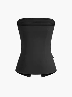 Split Tube Top Without Belt