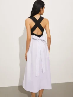 Square Neck Criss Cross Dress