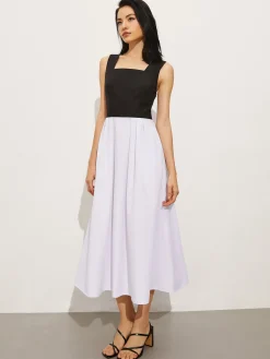 Square Neck Criss Cross Dress