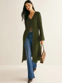 Stacking V-Neck Split Breasted Sweater Dress