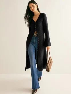 Stacking V-Neck Split Breasted Sweater Dress