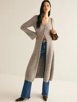 Stacking V-Neck Split Breasted Sweater Dress