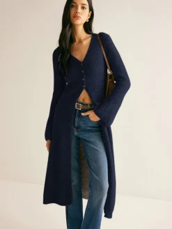 Stacking V-Neck Split Breasted Sweater Dress