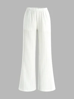 Stand Collar Bishop Sleeve Pants Set