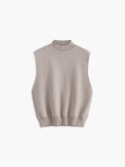 Stand Collar Sweater Vest