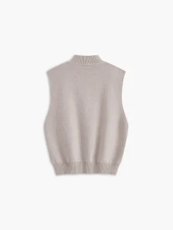 Stand Collar Sweater Vest