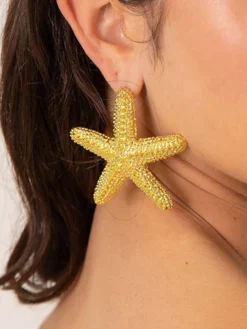 Starfish Design Beach Holiday Earrings