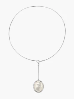 Sterling Baroque Pearl Necklace