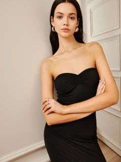 Strapless Sweetheart Long Dress