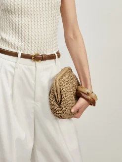 Straw Clutch Bag