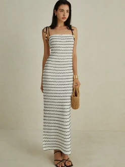 Stripe Cami Long Dress